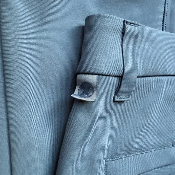 🍋 Men's LULULEMON Iron Blue Commission Pant Slim Warpstreme 28" Inseam 32” Waist - Picture 11 of 14